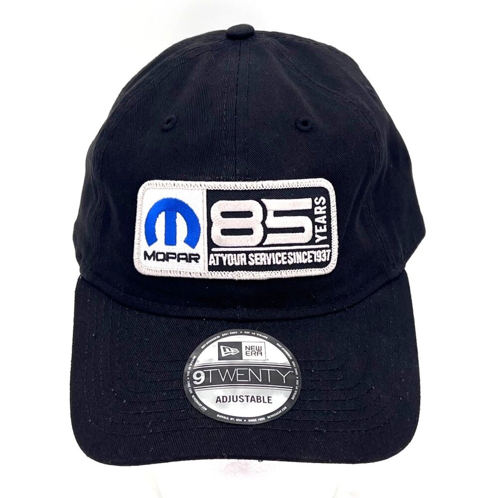 New Era Mopar 85 Years Adjustable Black 9Twenty Cap Embroidery Patch OSFM Cotton